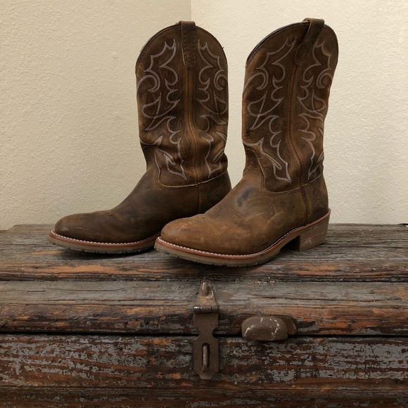 double h boots round toe